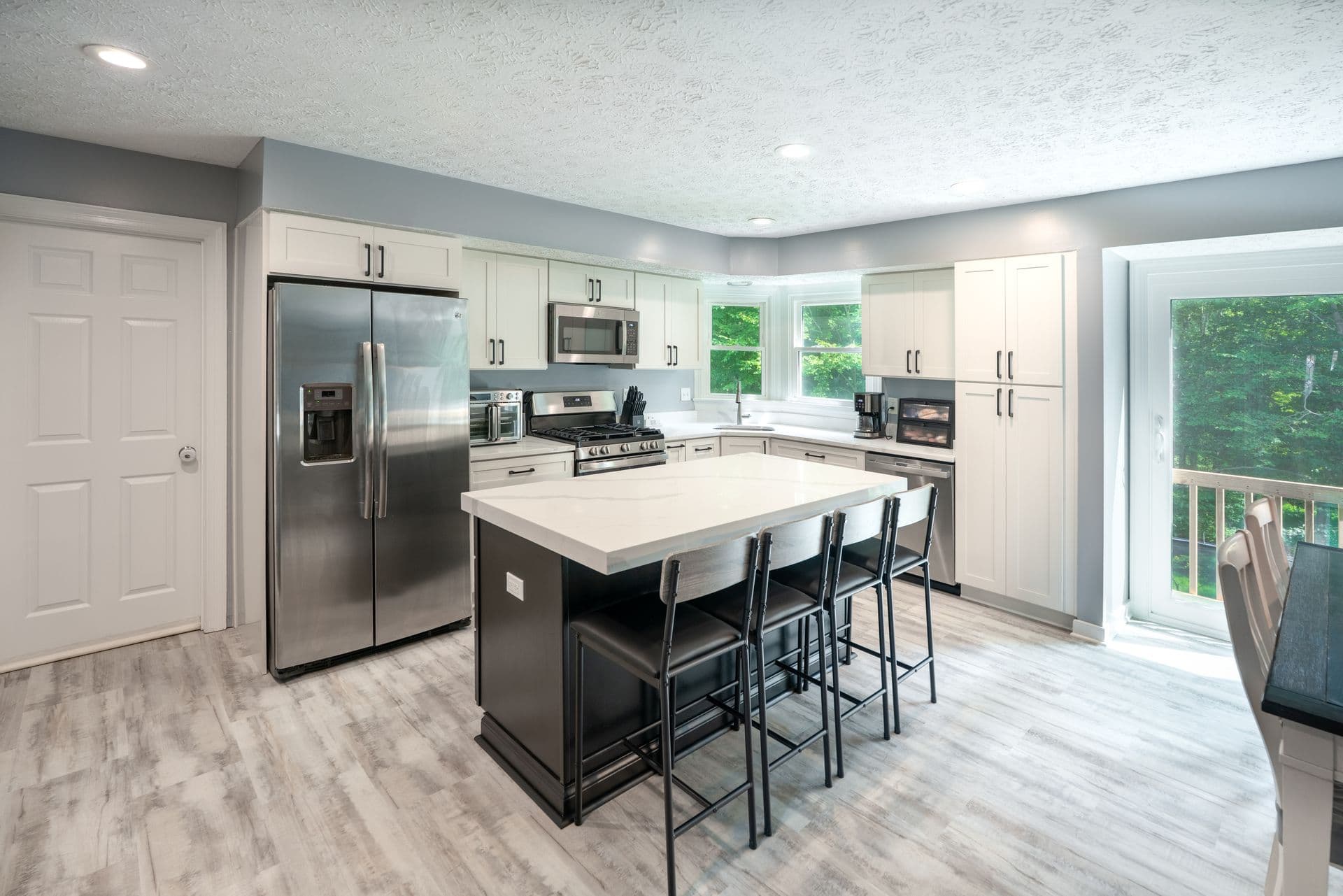 Completed Grey and White Kitchen Renovation